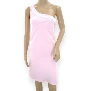 Sonia Rykiel Designer Minimalist Pastel Pink Bias Crystal Fit Flare Dress 36 S 4